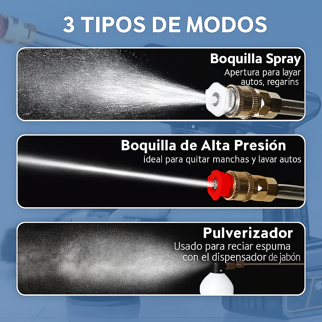 PowerWash™ – Limpia Coches, Patios y Más sin Enchufes