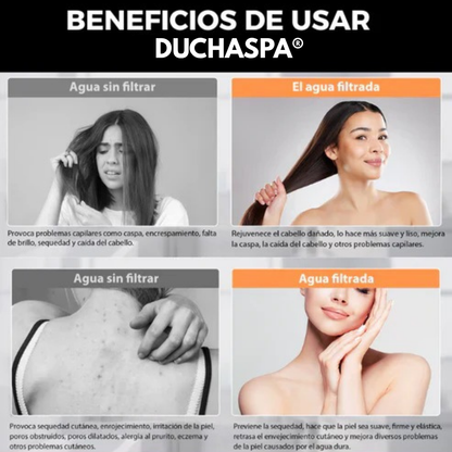 DuchaSpa® – Cabezal Masajeador y Purificador (¡OFERTA 2x1 por tiempo limitado!)