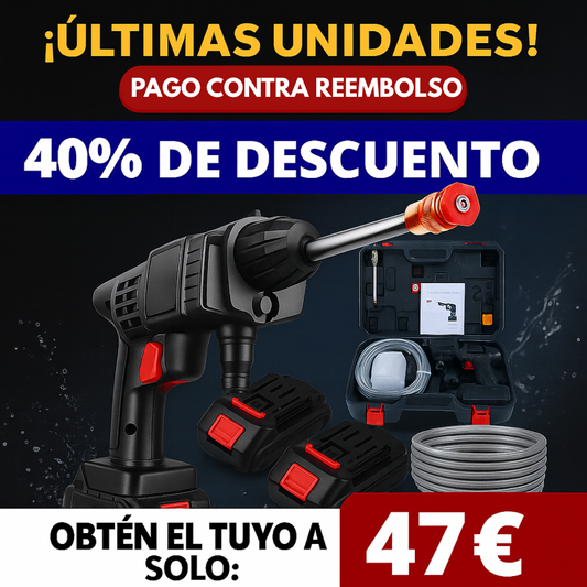 PowerWash™ – Limpia Coches, Patios y Más sin Enchufes