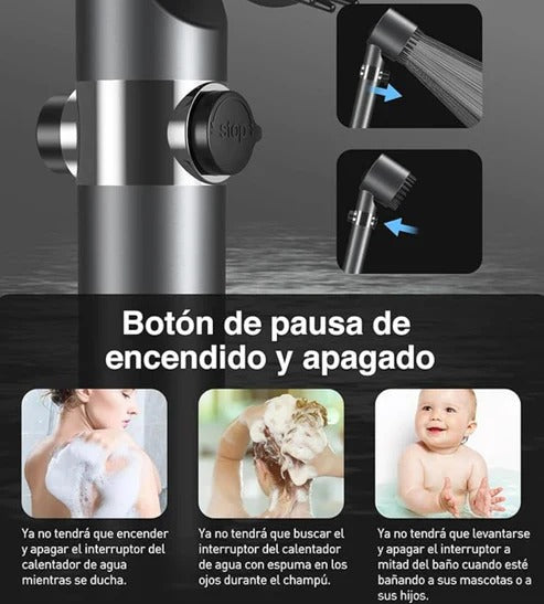 DuchaSpa® – Cabezal Masajeador y Purificador (¡OFERTA 2x1 por tiempo limitado!)